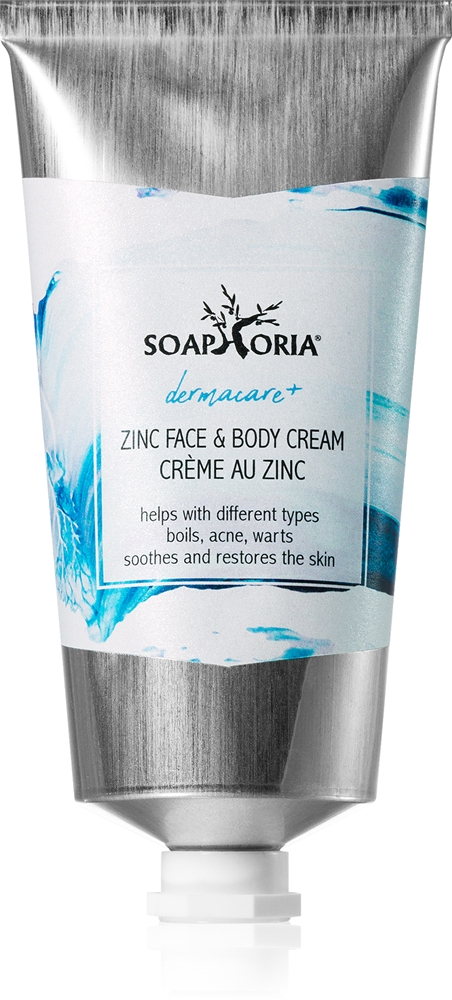 

Dermacare+ цинковый восстанавливающий крем для тела и лица Soaphoria, 75 мл