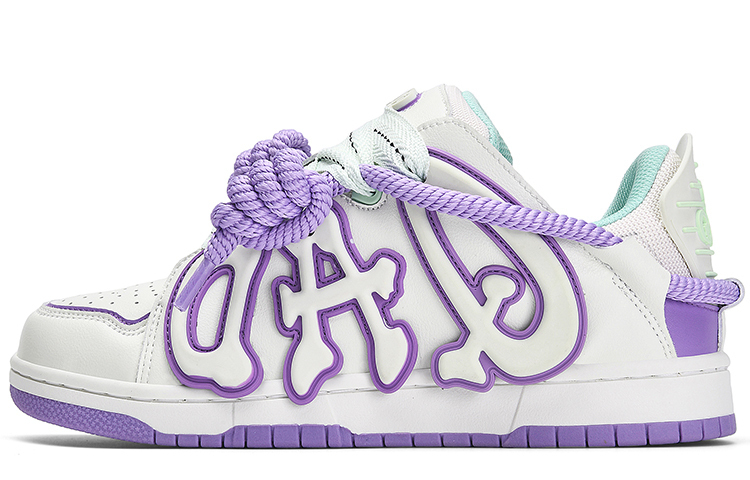 

Обувь для скейтбординга, унисекс, стильная Q-And, milkshake желтый/electric фиолетовый