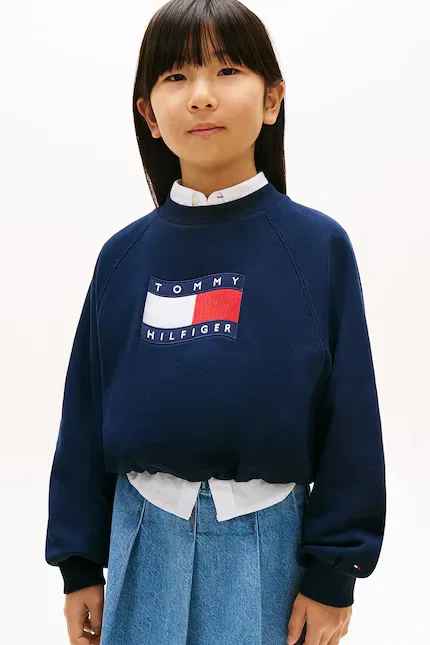 Толстовка с флагом Tommy Hilfiger, синий
