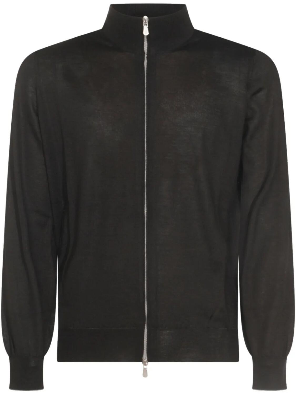 

Кашемировый кардиган на молнии Brunello Cucinelli, черный