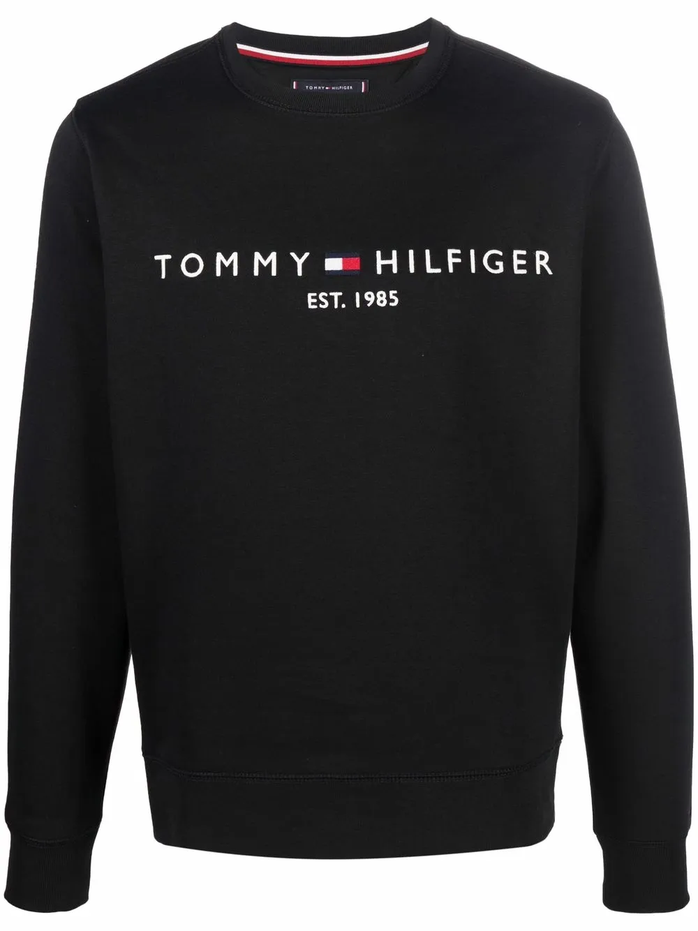 

Толстовка с вышитым логотипом Tommy Hilfiger, черный