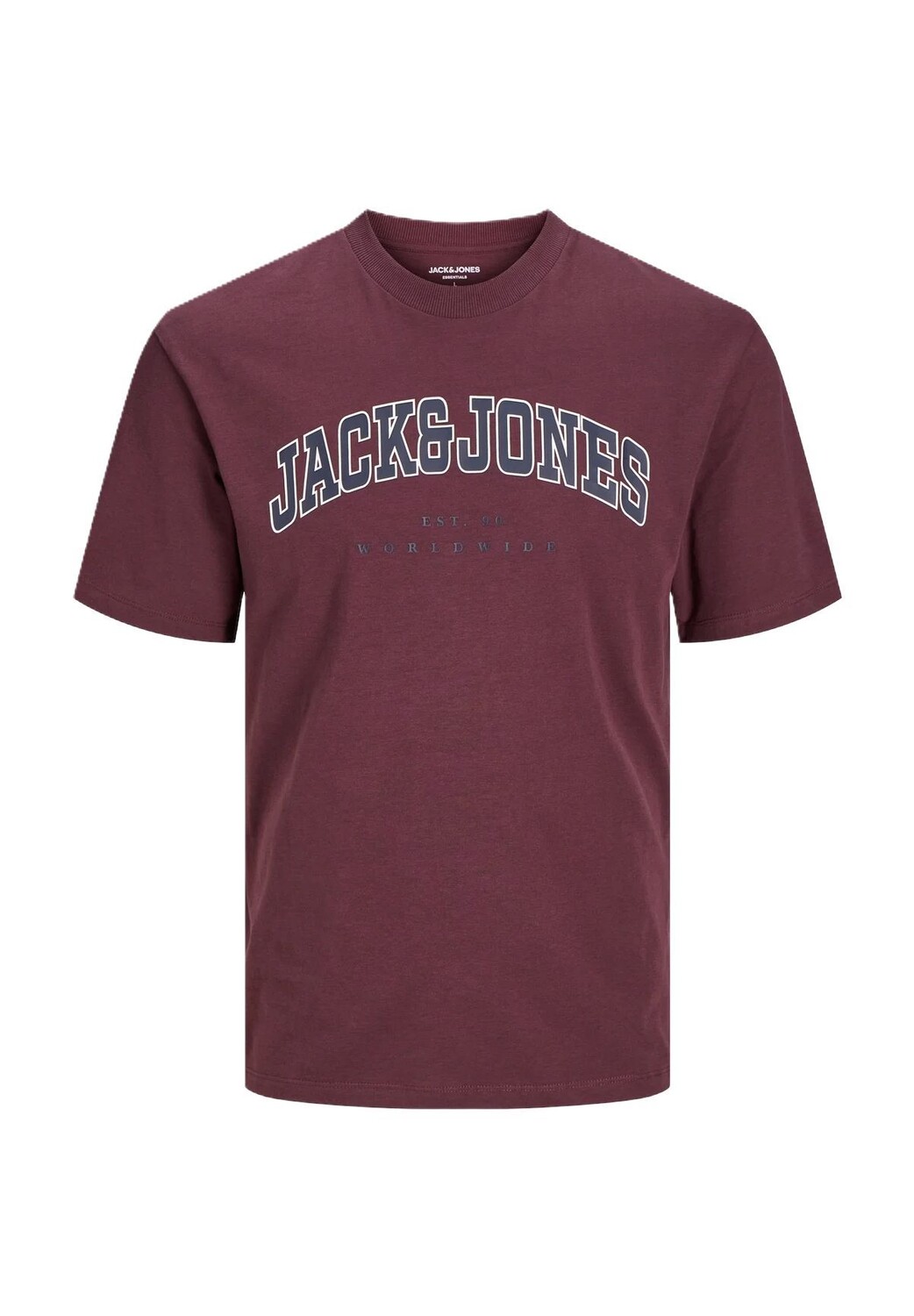 

Мужская хлопковая футболка Ecaleb Varsity ORIGINALS by JACK & JONES, цвет 176858 Vineyard W