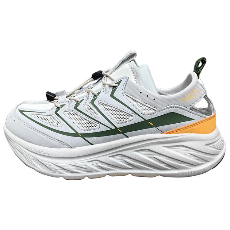 

Erke Дышащие и легкие низкие повседневные кроссовки Men's White Gray Green