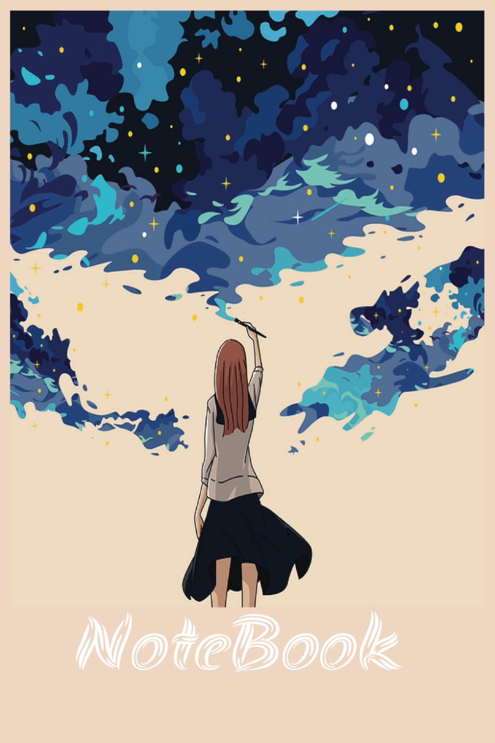 

Anime note book: Small notebook for school or at home work to keep track of what you need. cute book for keeping notes or work inside | BLACK AND WHITE INTERIOR WITH WHITE PAPER 6 X 9