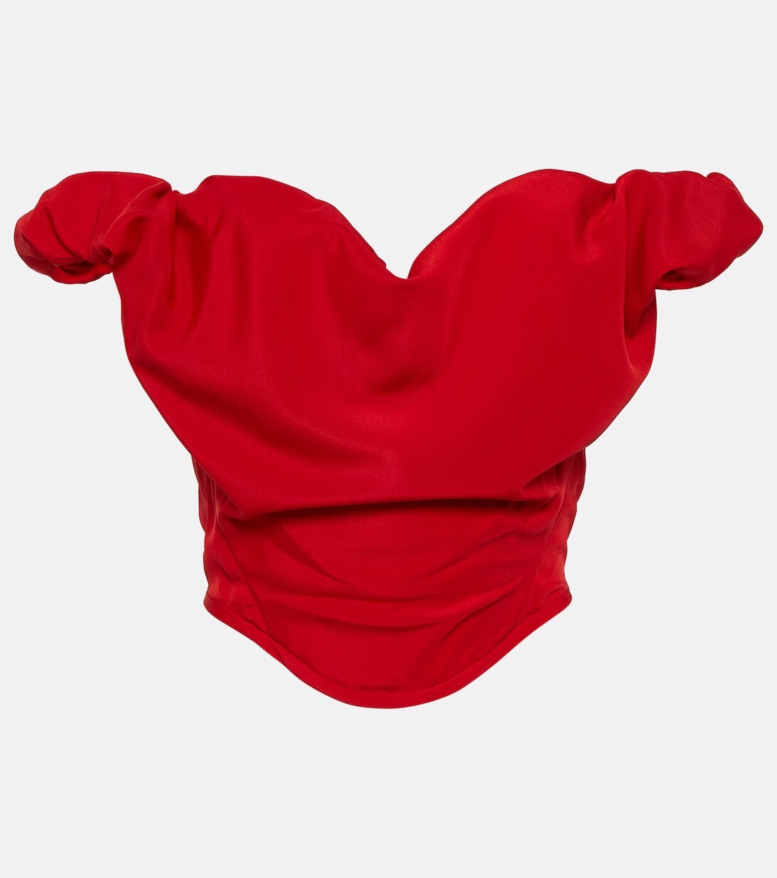

Бюстье из крепа со сборками VIVIENNE WESTWOOD, красный