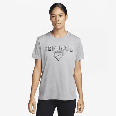 

Футболка Nike Dri-FIT, цвет Tumbled Grey/Flat Silver/Heather/Black