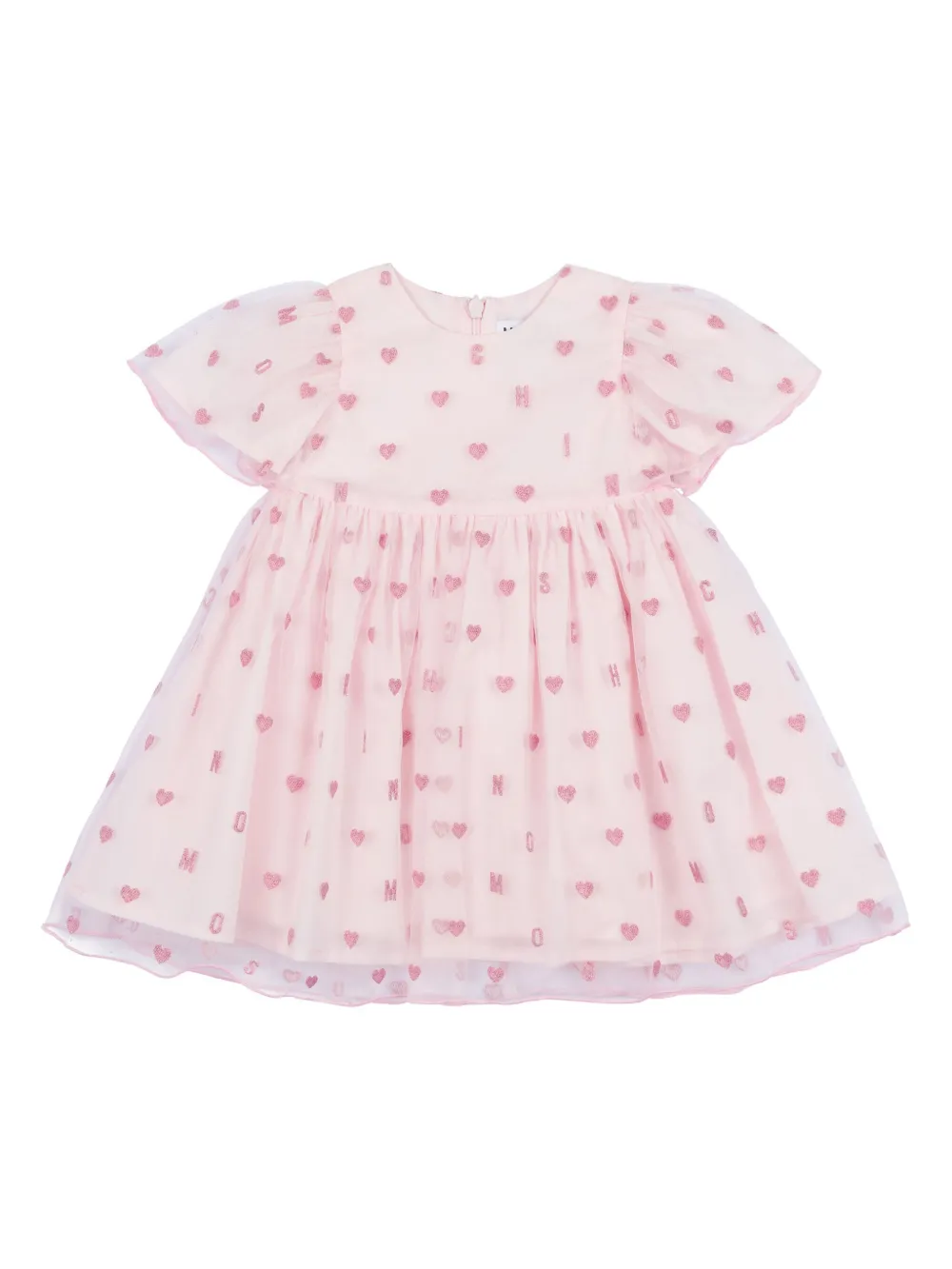 

Платье с принтом Moschino Kids, розовый