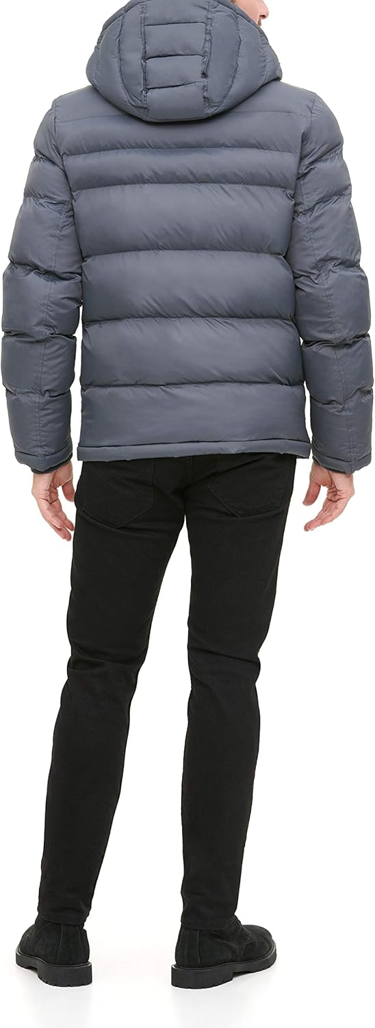 Мужская куртка-пуховик Tommy Hilfiger с капюшоном, Charcoal — фото 2