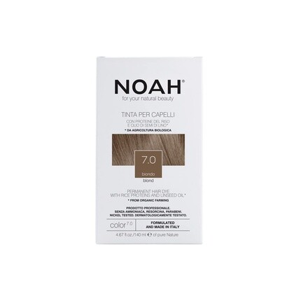 

Краска для волос № 7.0 Блонд 140мл Бежевый, Noah