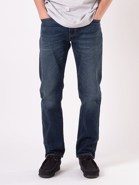 Джинсы зауженные 502 темно-синего цвета, темно-винтажные Levi's, Dark Indigo - Worn In