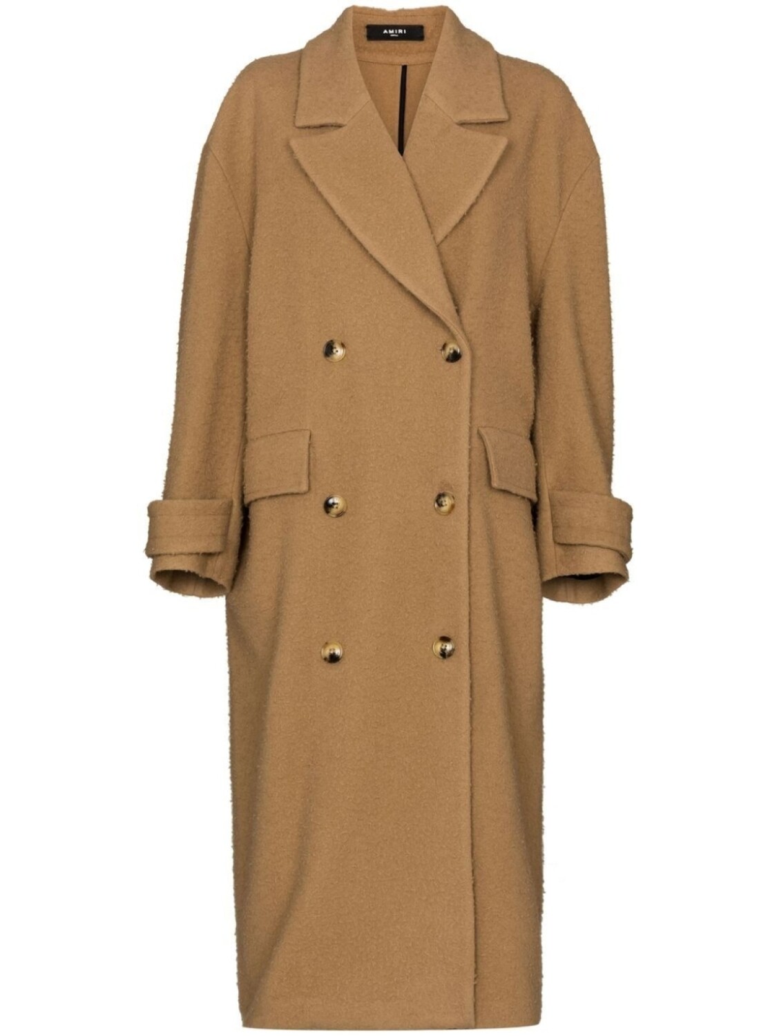 

AMIRI шерстяное двубортное пальто, коричневый