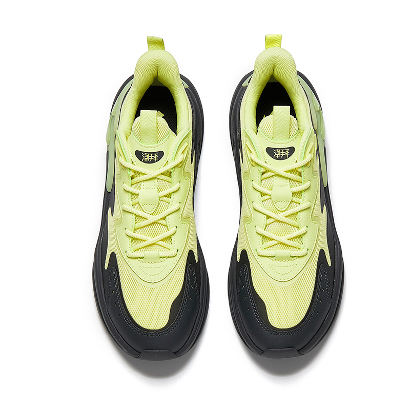 ANTA Повседневные кроссовки мужские Neon Light Green/Carbon Gray — фото 4