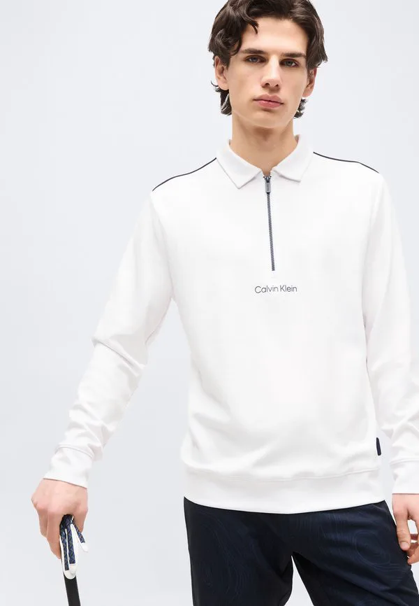 Толстовка rossmore с воротником и застежкой-молнией до середины груди Calvin Klein Golf, White — фото 4