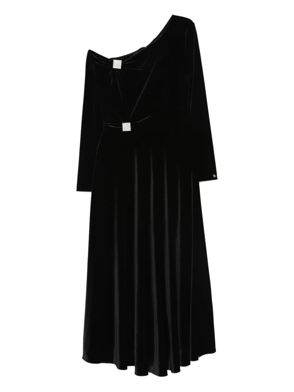 

Платье миди с кристаллами Nissa, черный