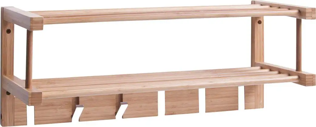 

Вешалка Zeller Present, (1 шт.), со складными крючками 60х24 см, цвет natur