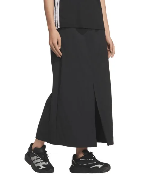 Женская юбка loose fit adidas Iconic Three Stripes черная