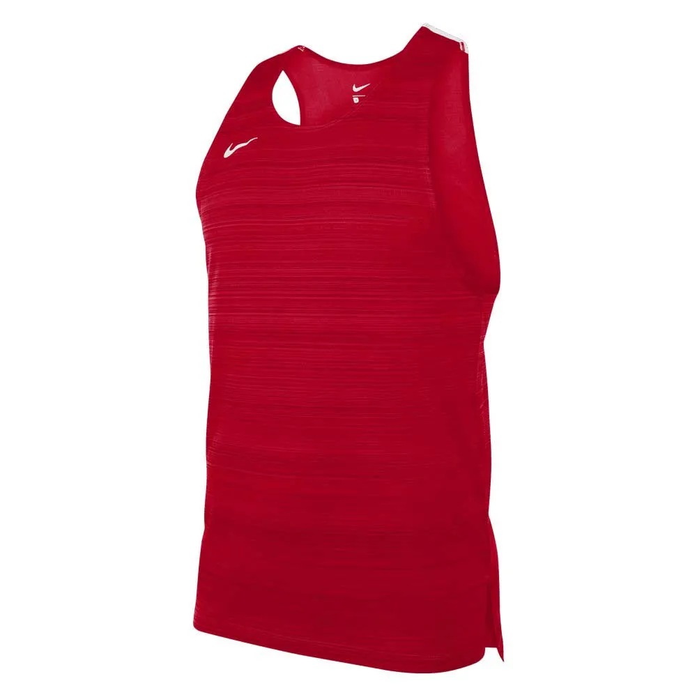 Футболка без рукавов спортивная Nike Stock Dry Miler, красный — фото 3