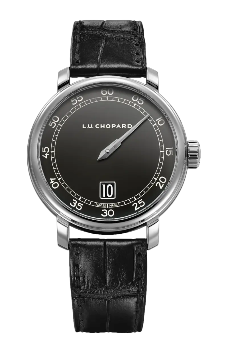 

L.u.c quattro spirit 25 41 мм, механический, белое этическое золото - лимитированная серия - 161977-1001 CHOPARD