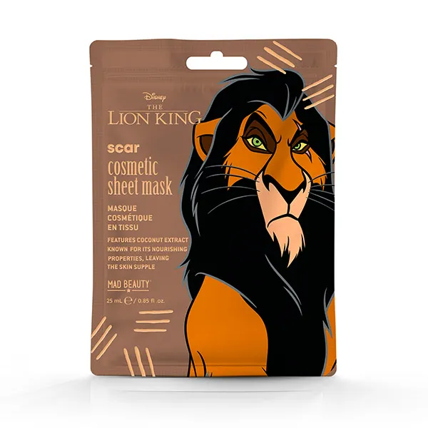 

Увлажняющая маска для лица от шрамов The Lion King Mad Beauty, 1 UD