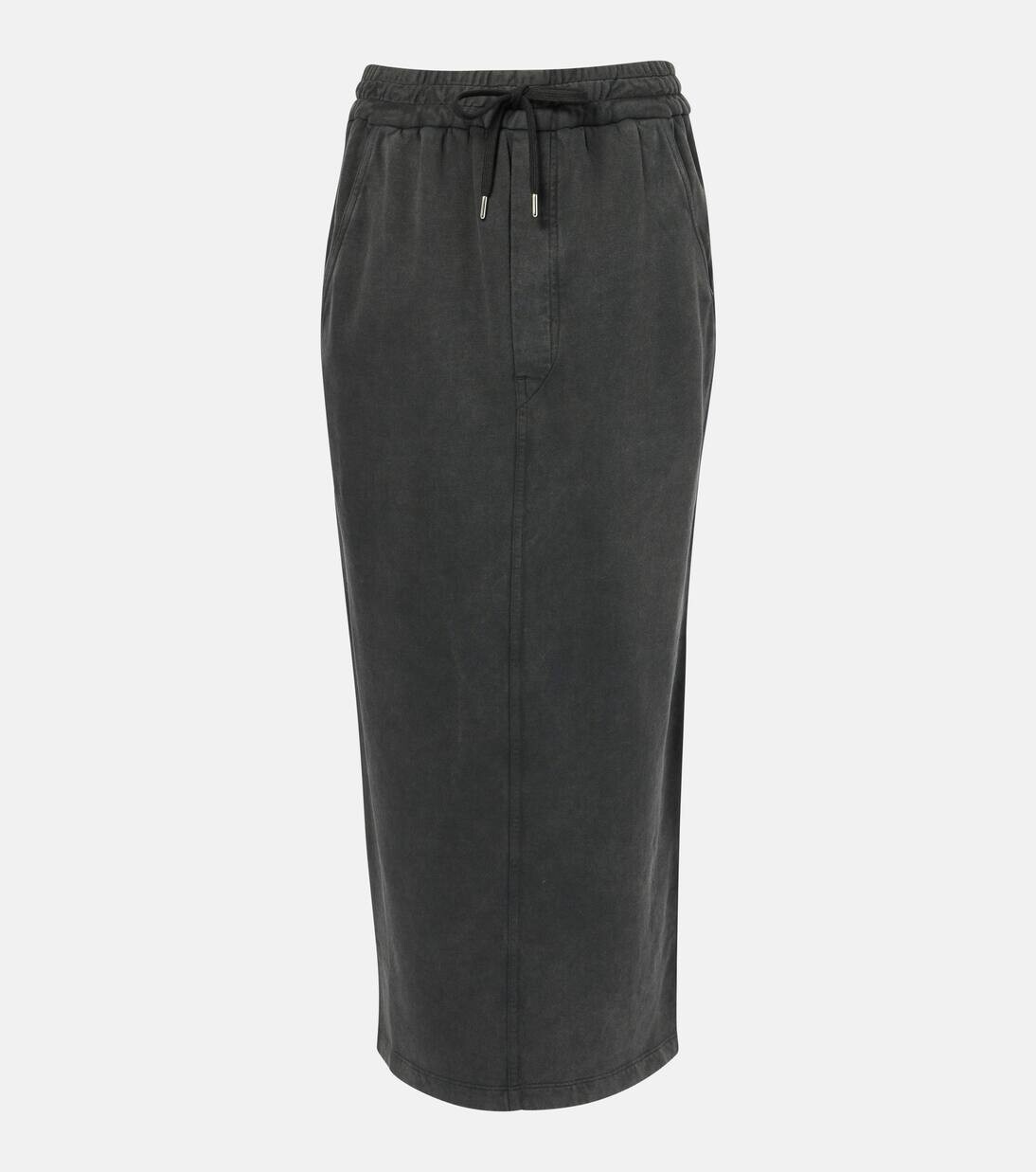 

Юбка миди из хлопкового джерси Noreen Marant Etoile, цвет faded black