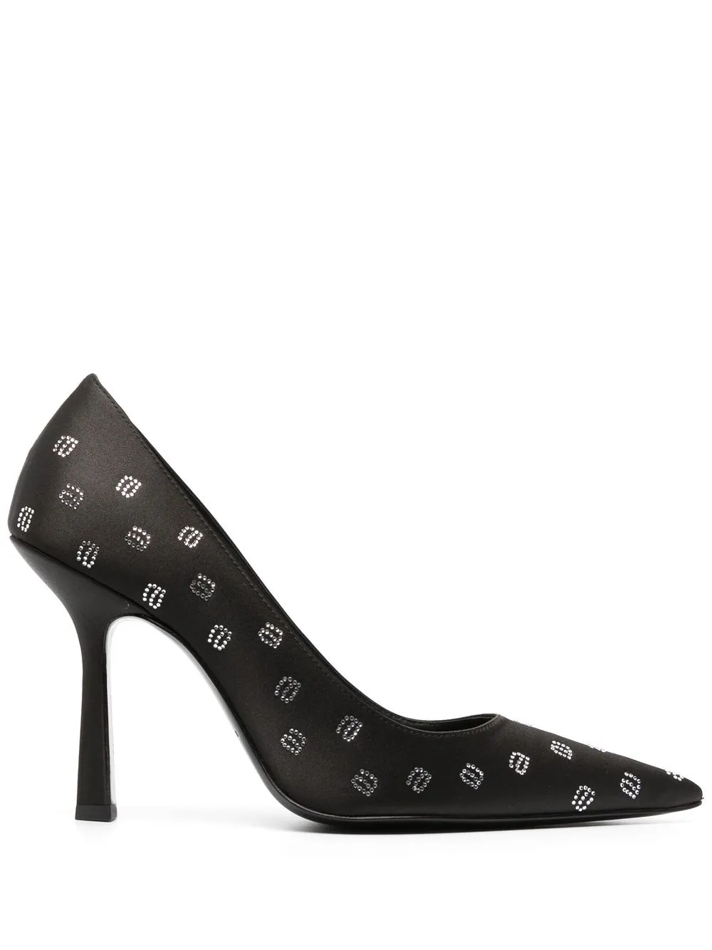Туфли-лодочки с монограммой Alexander Wang, черный
