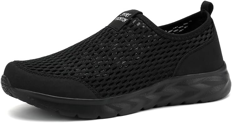 

Мужские дышащие кроссовки Легкие Удобные Повседневные Фитнес Обувь Нескользящие Плоская Подошва Для Прогулок На Открытом Воздухе Asifn, черный