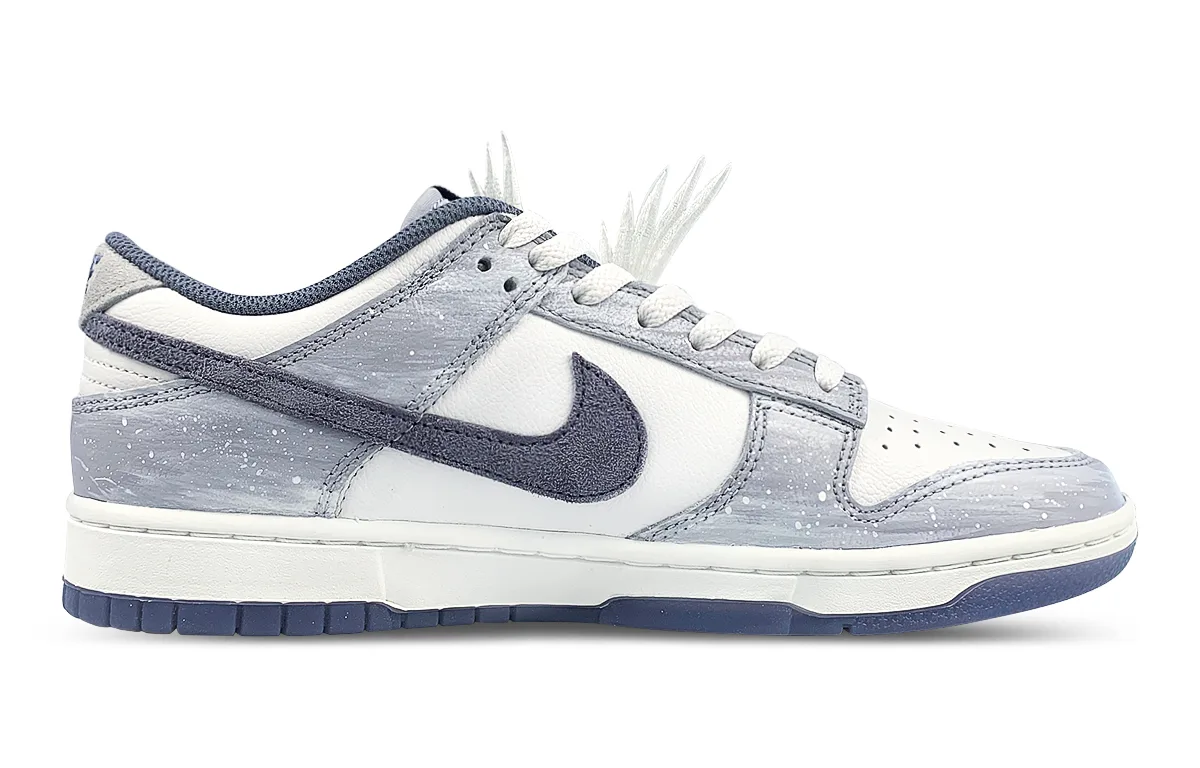 Nike Кроссовки Dunk Low для скейтбординга мужские бело-серые — фото 3