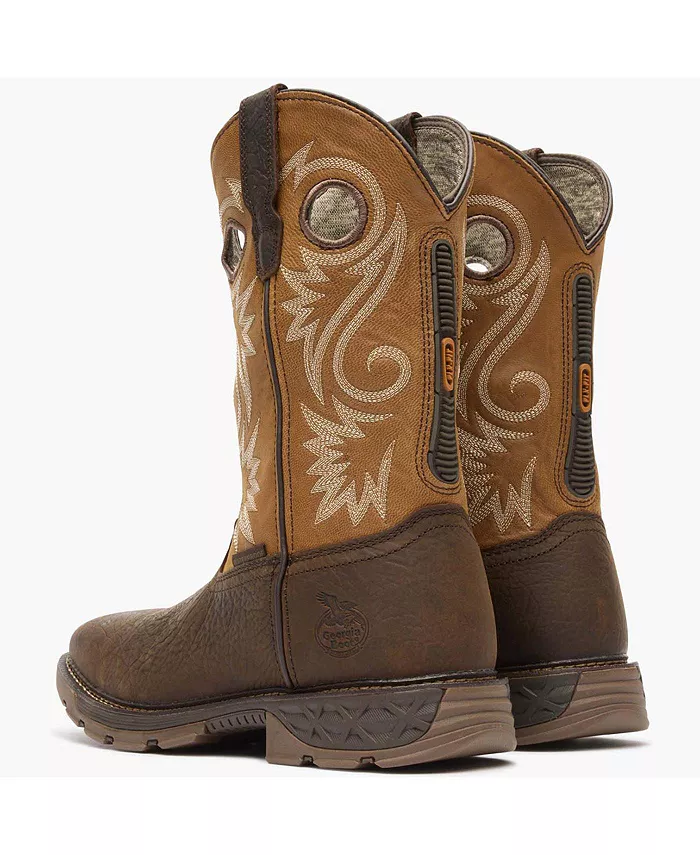 Carbo-Tec FLX 11" Водонепроницаемые рабочие ботинки без шнуровки GEORGIA BOOT, коричневый — фото 4