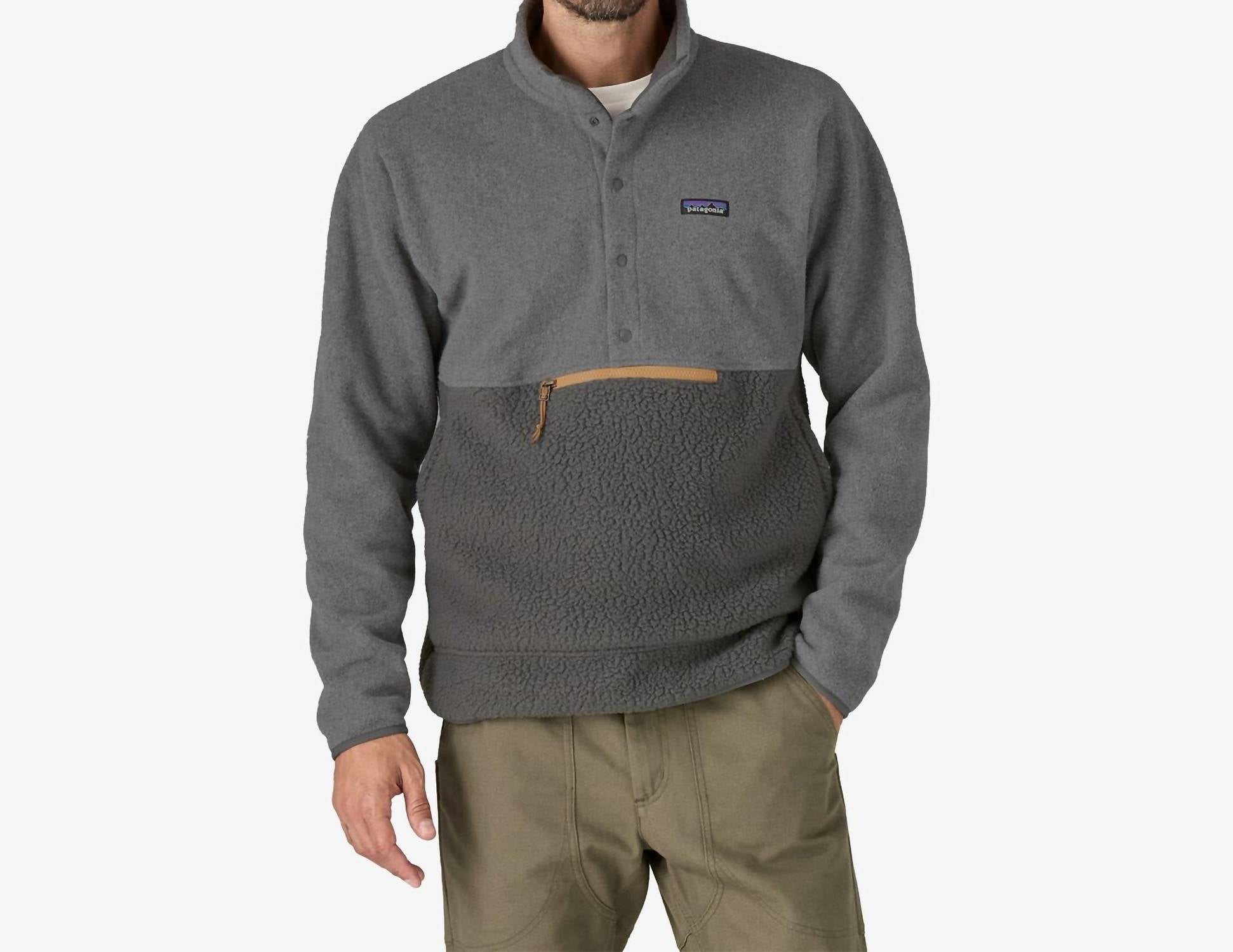 

Толстовка мужская Patagonia, цвет forge grey