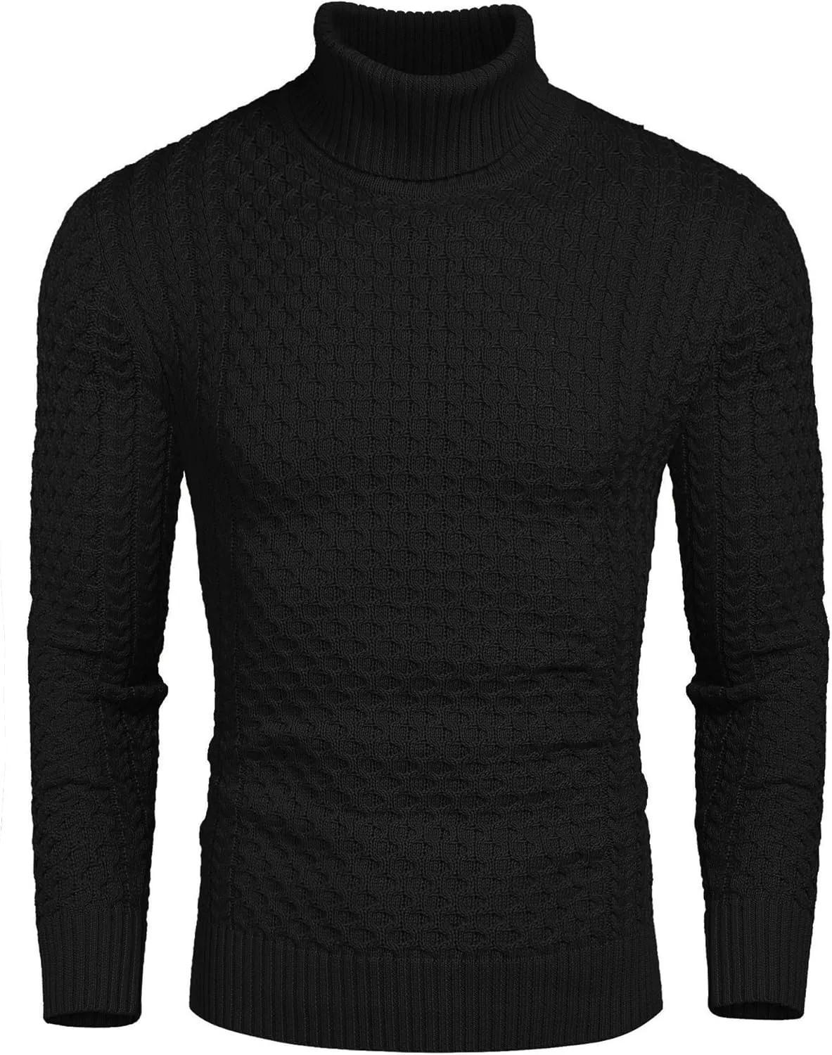 

COOFANDY мужской свитер Slim Fit водолазка вязаный