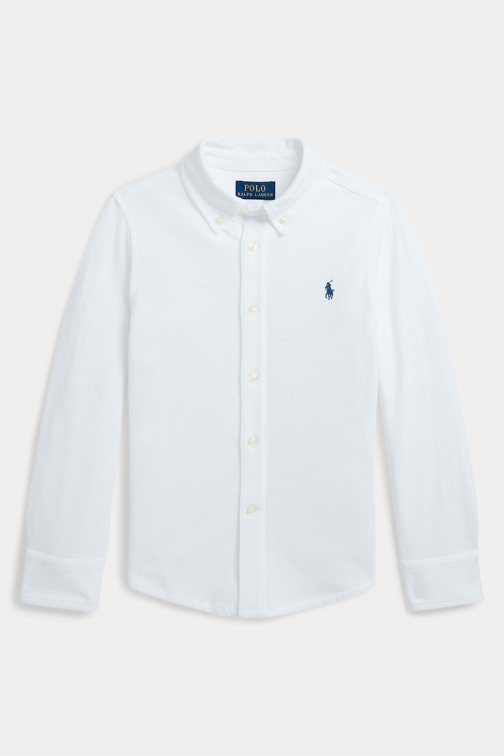 

Рубашка для мальчиков из хлопка пике Polo Ralph Lauren, белый
