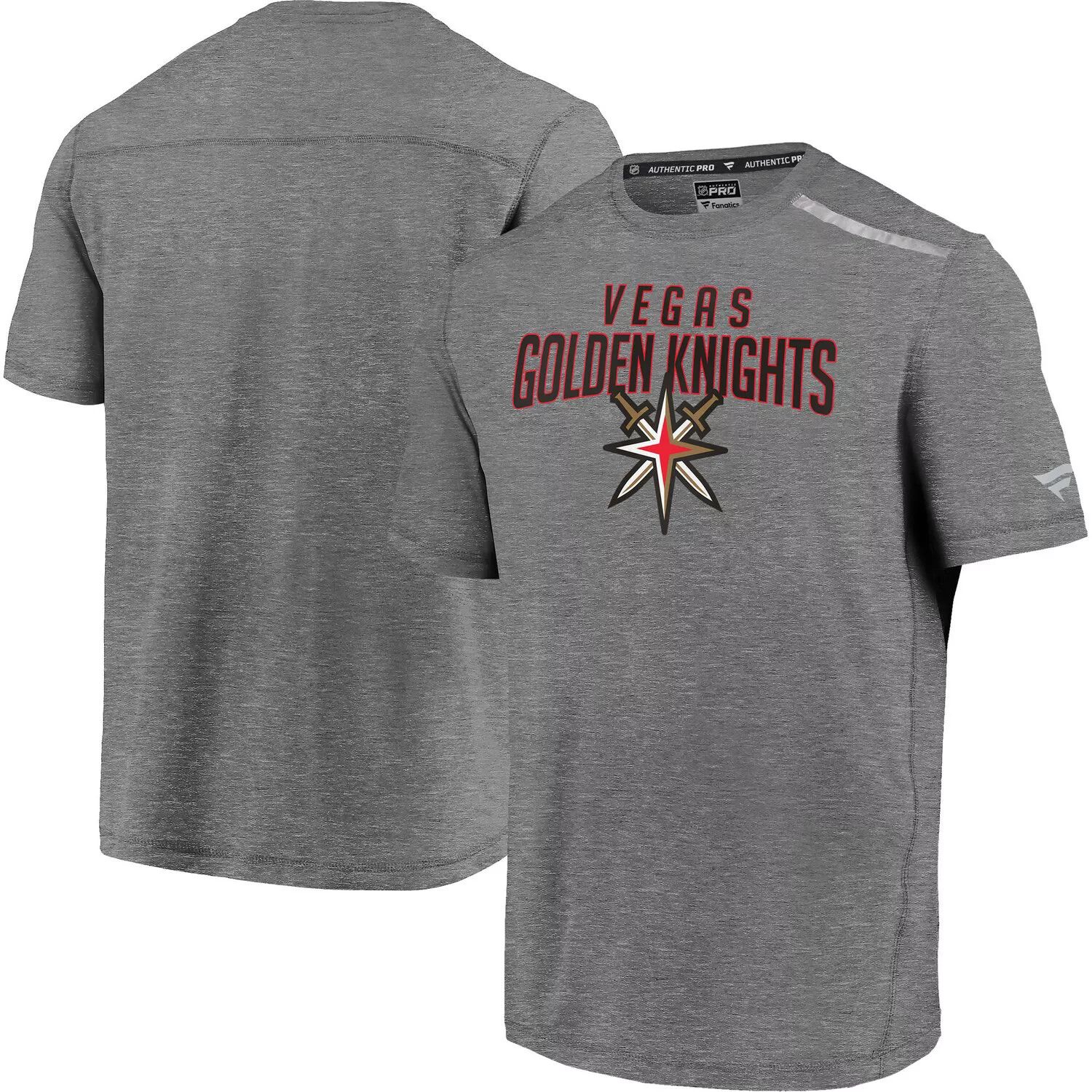 

Мужская футболка Fanatics с логотипом Heathered Grey Vegas Golden Knights Special Edition Refresh