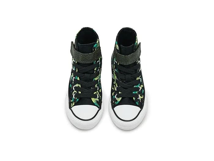 Кеды детские Chuck Taylor All Star Easy-on Dinos Converse Kids, Black/White/Neon Mantis — фото 3