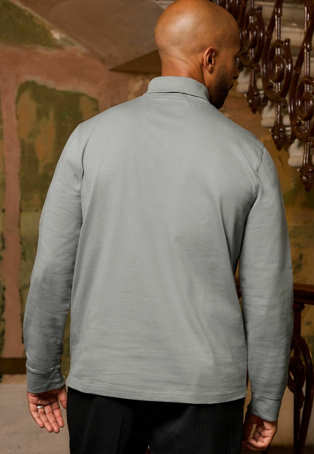 

Топ с длинными рукавами REGULAR FIT ROLL NECK ESSENTIAL Next, серый