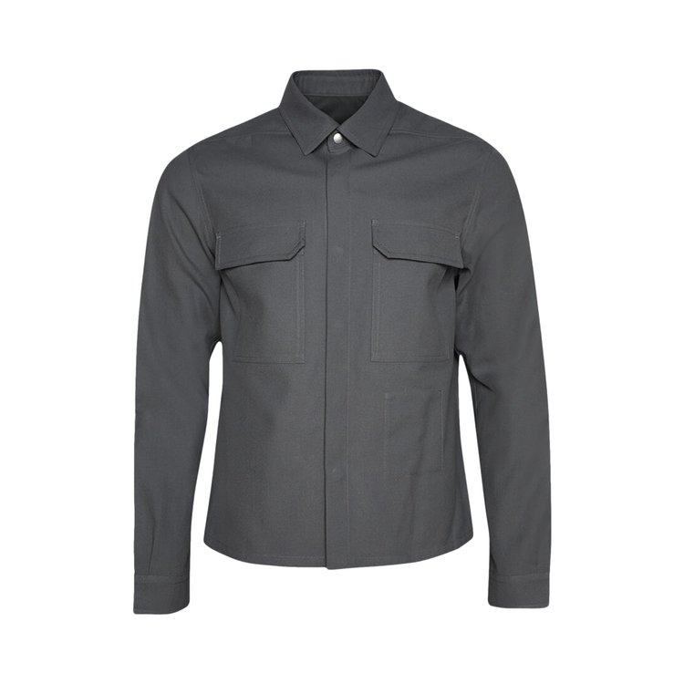 

Рубашка Rick Owens Camicia Cropped Outershirt, серый