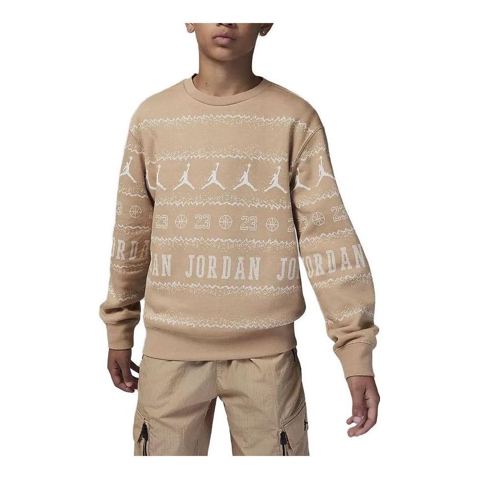 

Спортивный топ (PS) Air Jordan MJ Holiday Fleece Crew Top 'Hemp' FV5658-200, желто-коричневый