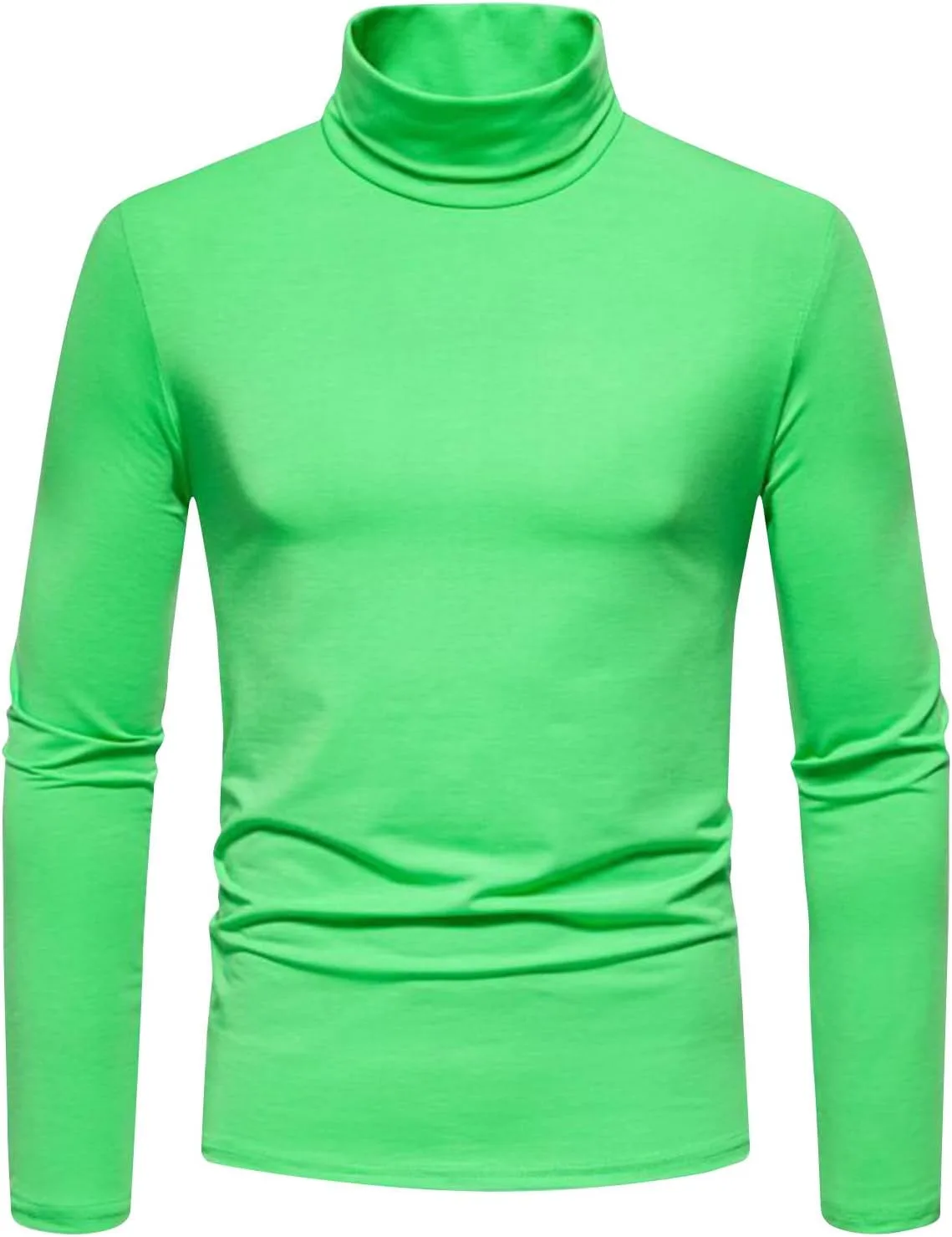 

Мужская футболка-водолазка с длинным рукавом, термо, Slim Fit, эластичная