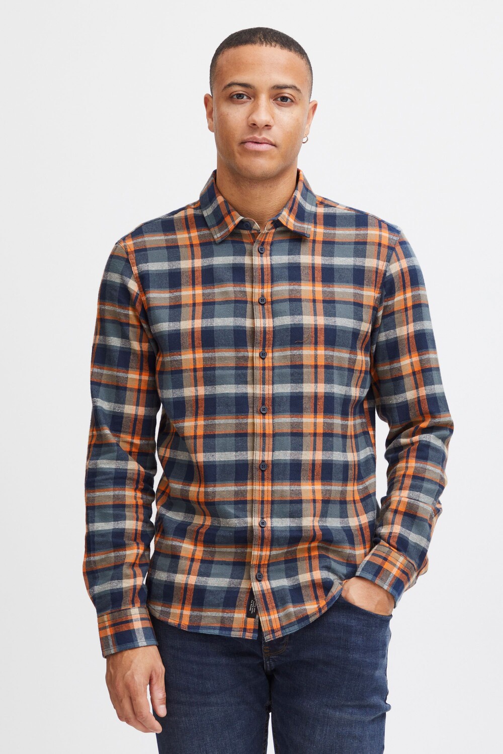 

Рубашка BLEND Langarm Shirt 20716799, синий