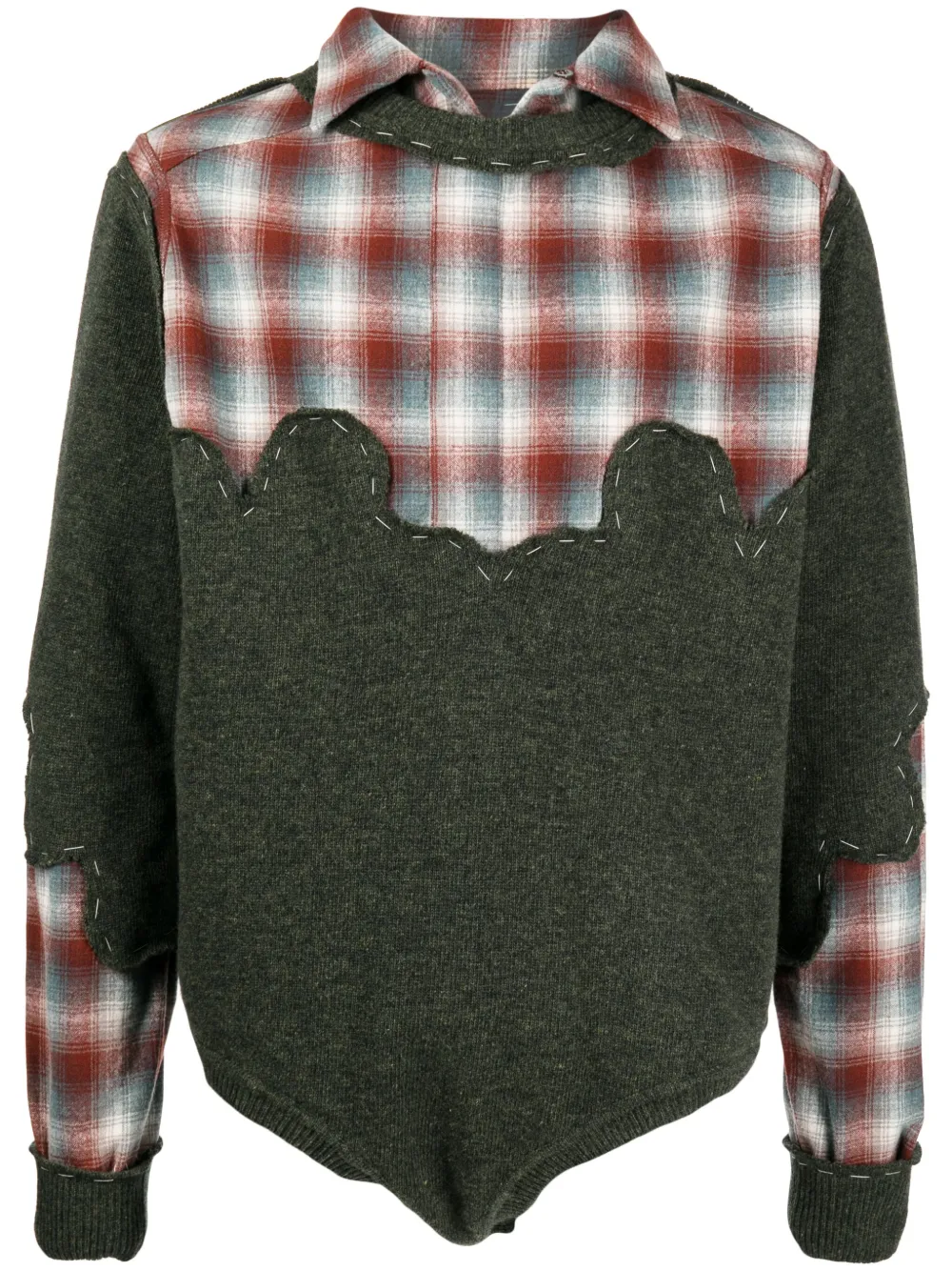 

Джемпер из коллаборации с Pendleton MAISON MARGIELA, зеленый