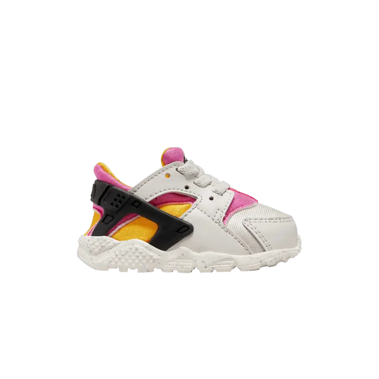 

Кроссовки Nike Huarache Run TD Light Bone University Gold Pink, кремовый