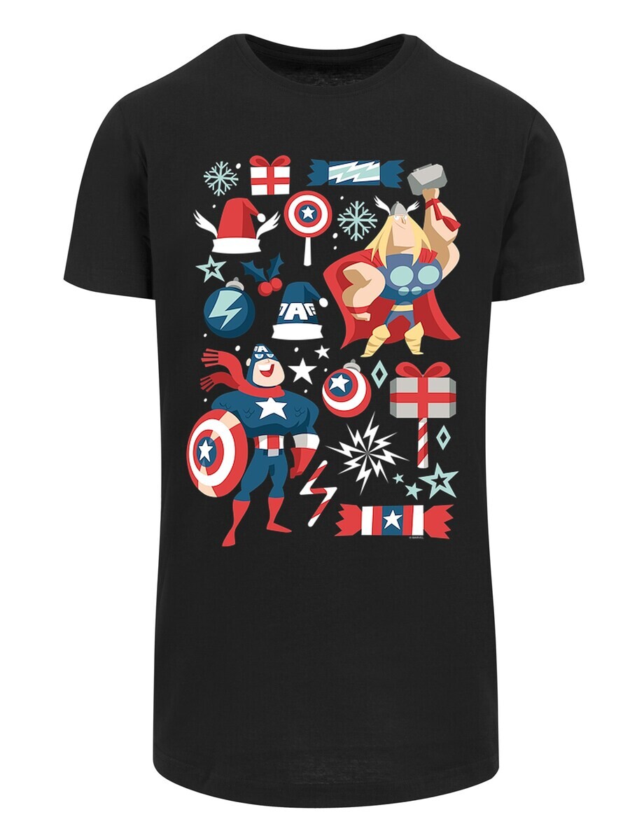 

Футболка F4Nt4Stic MARVEL UNIVERSE THOR AND CAPTAIN AMERICA WEIHNACHTEN, черный