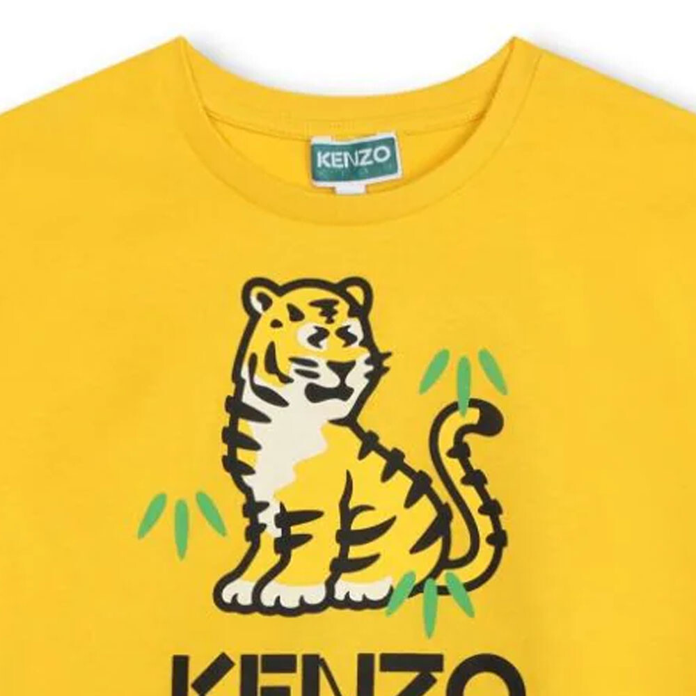 Детская футболка Kenzo, желтый — фото 3