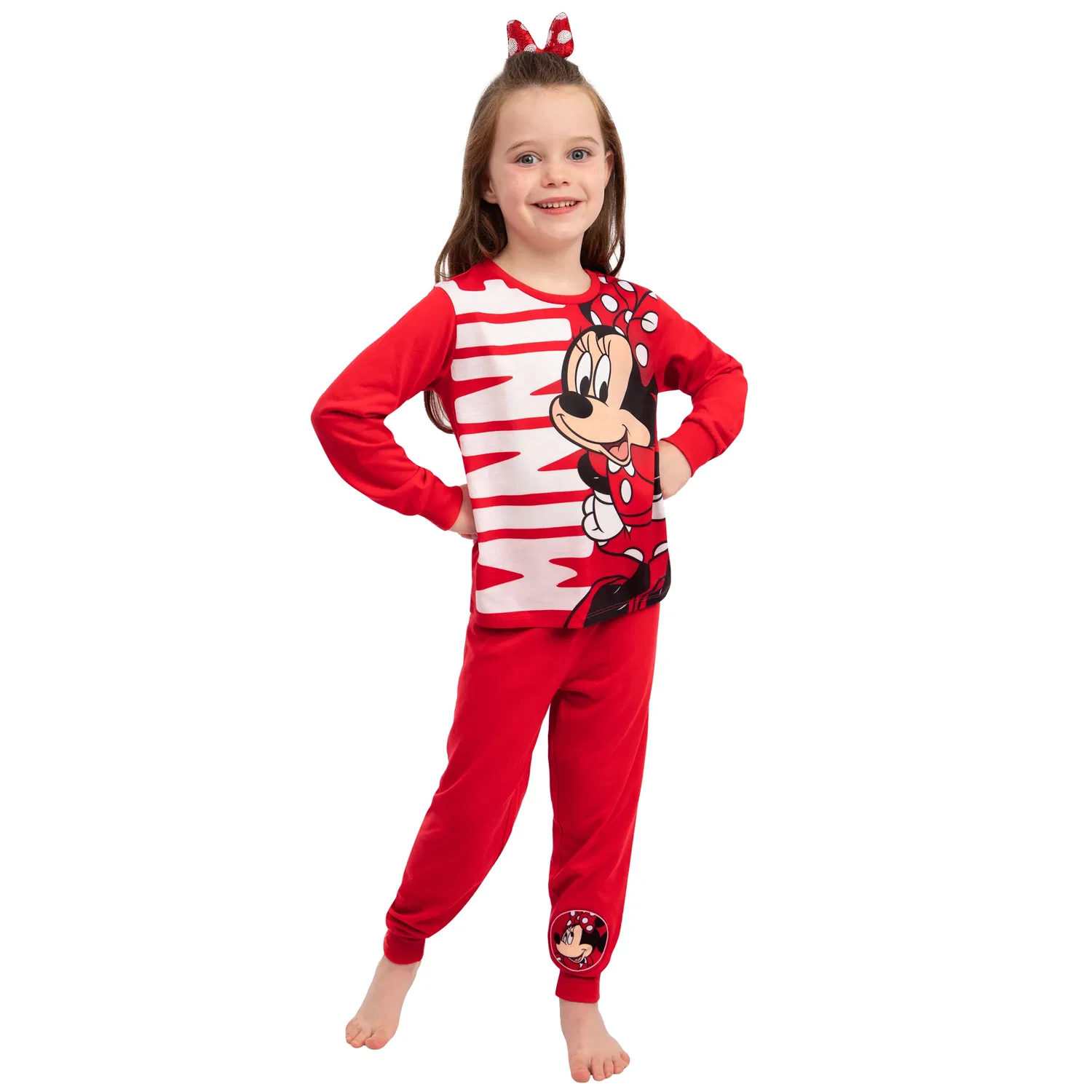 Пижама Minnie Mouse длинный рукав Disney, красный — фото 2