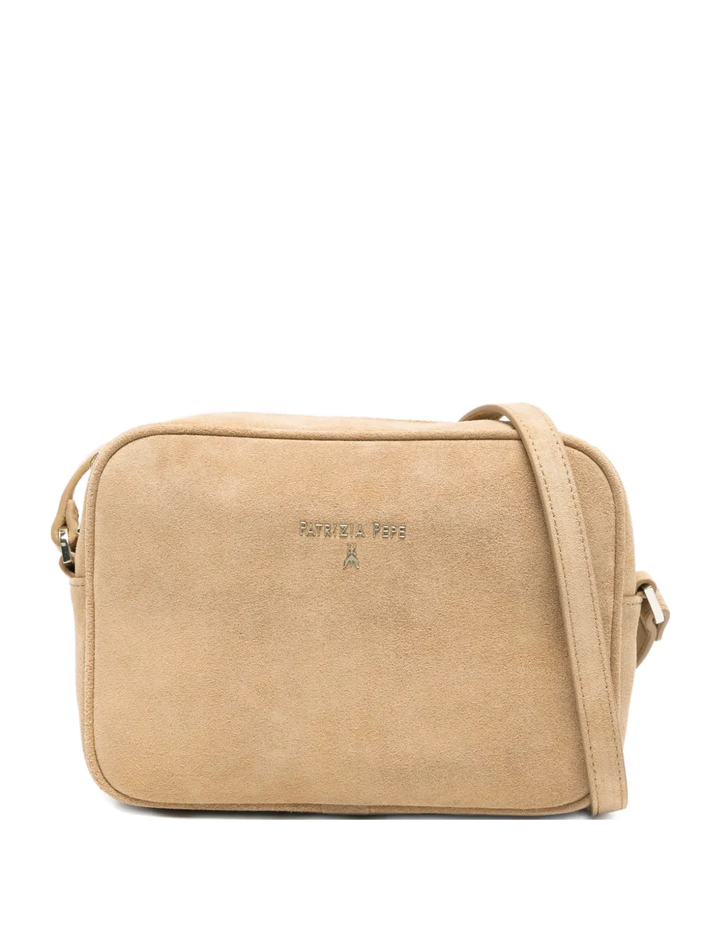 

Сумка через плечо с логотипом Patrizia Pepe, бежевый