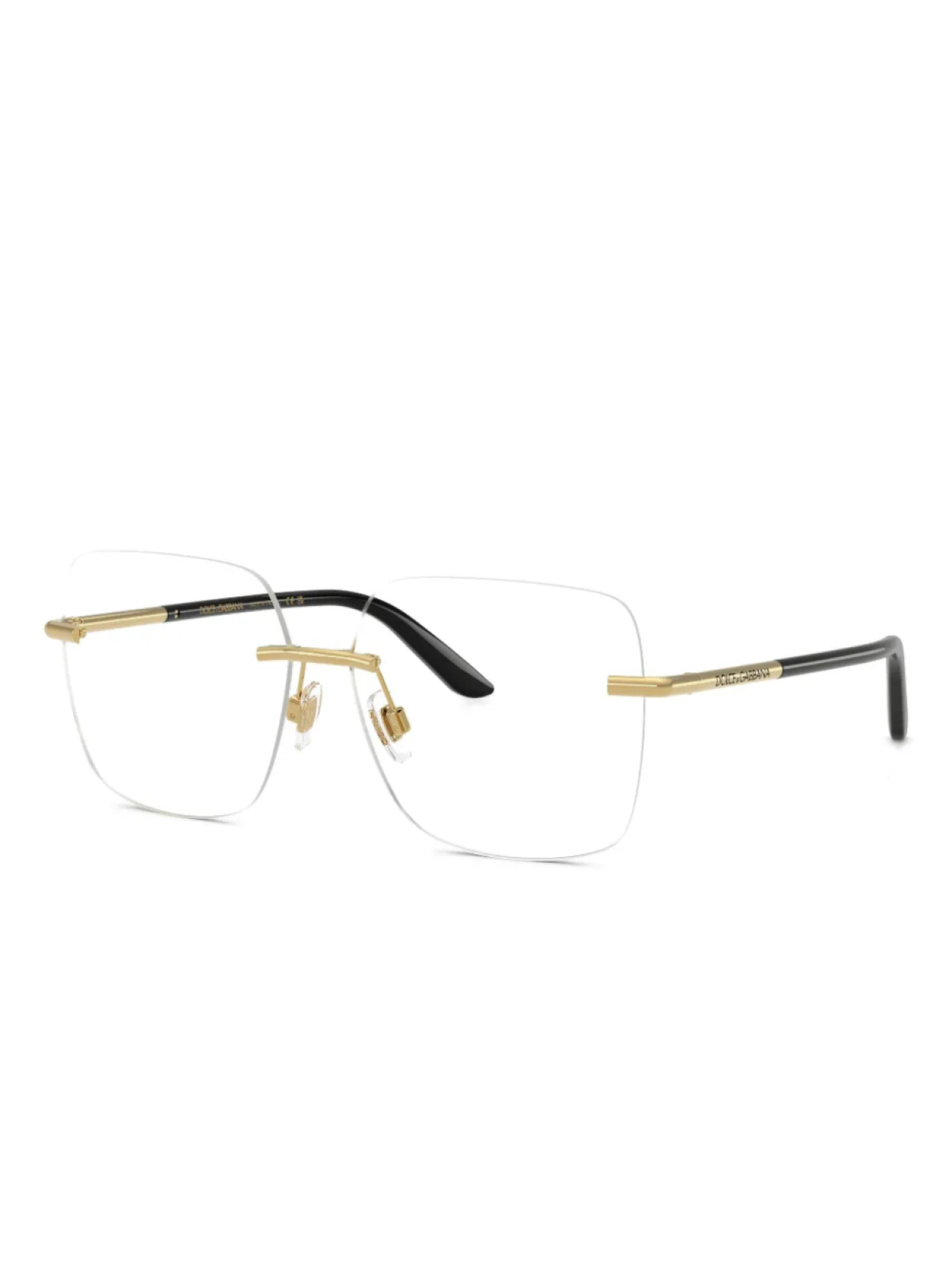 

Очки в геометрической оправе Dolce & Gabbana Eyewear, золотой
