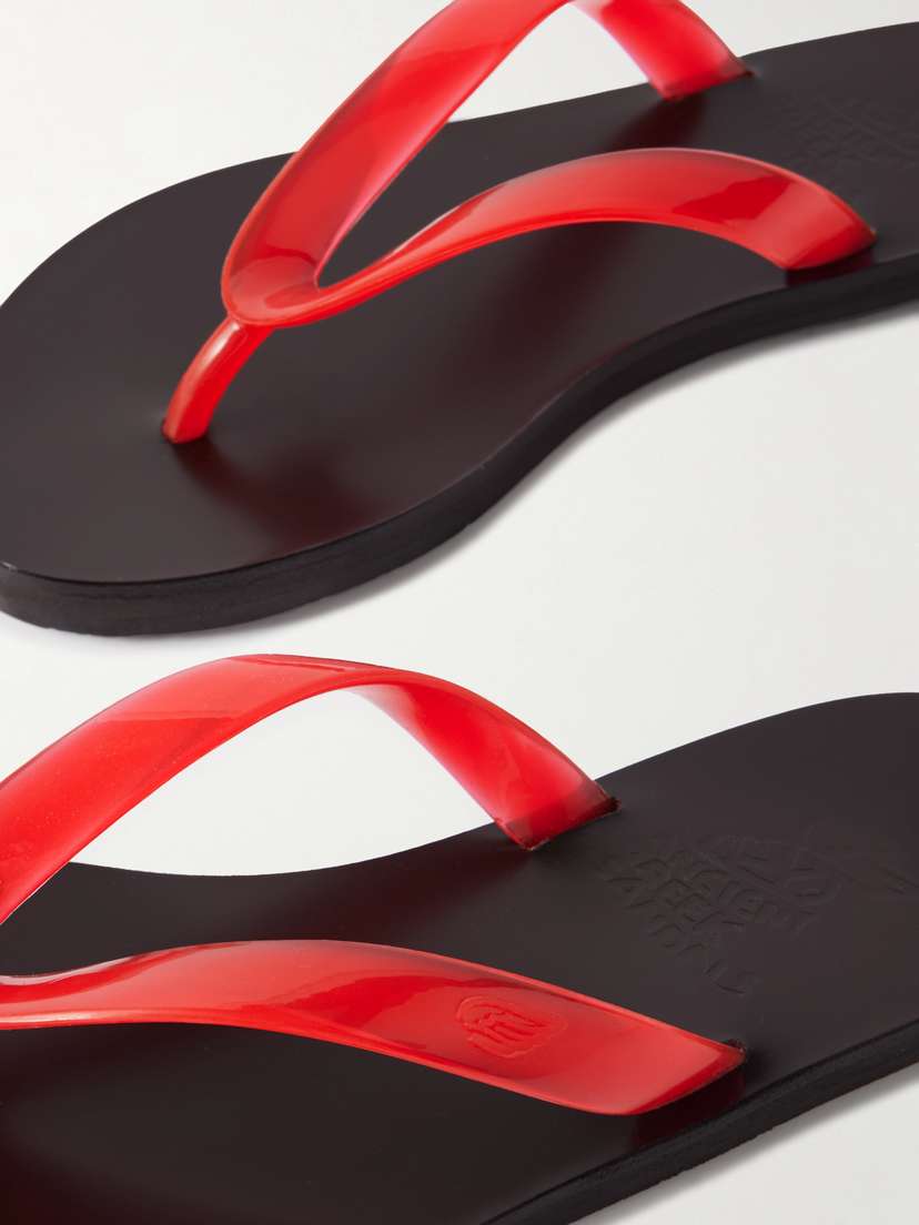 Вьетнамки Saionara из желе ПВХ Ancient Greek Sandals, красный — фото 4