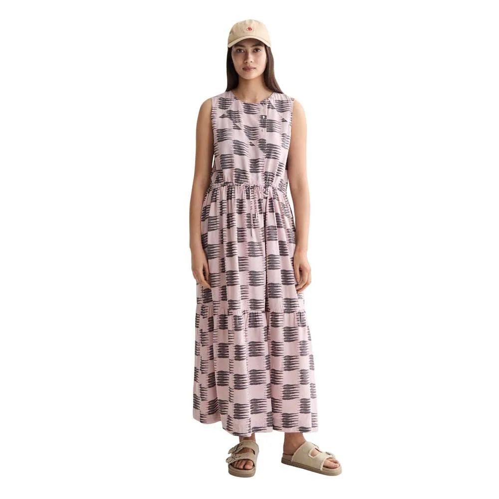 

Платье Scotch & Soda Gathered sleeveless long, розовый