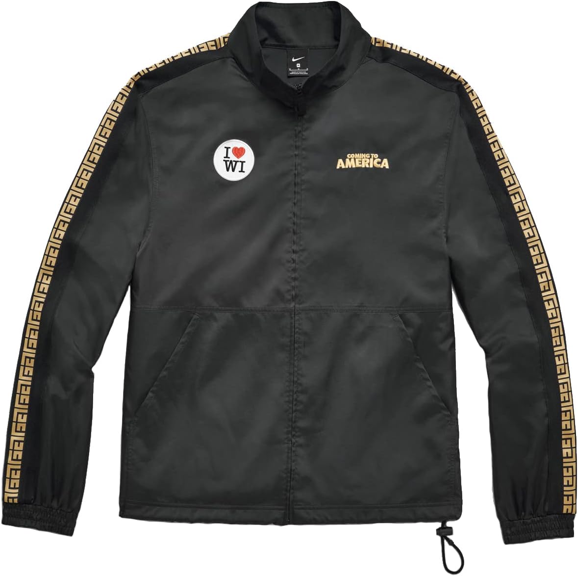 

Черная спортивная куртка Nike Giannis Coming to America Freak 1 с застежкой-молнией, Black