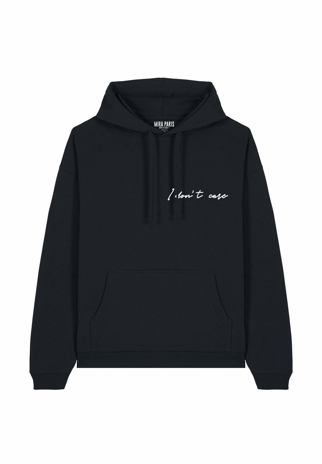 

Толстовка I DON T CARE EMBROIDERY UNISEX con cappuccio Mira Paris, черный