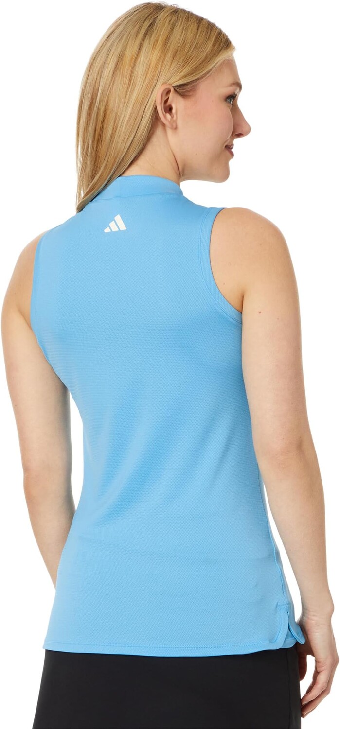 Поло adidas Golf Ultimate365 Mock Sleeveless Polo, цвет Semi Blast Blue — фото 2